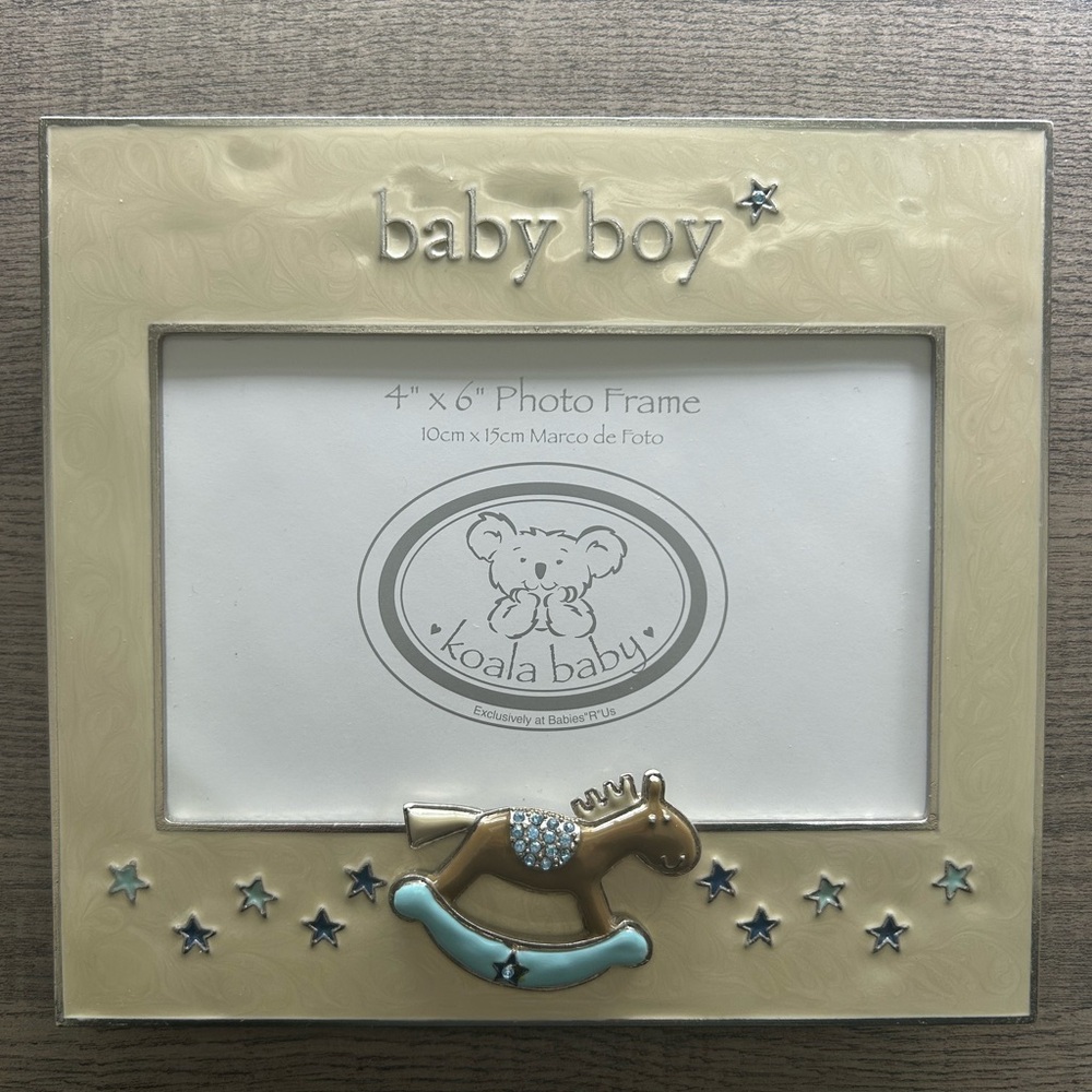 New 4x6 photo frame for baby boy